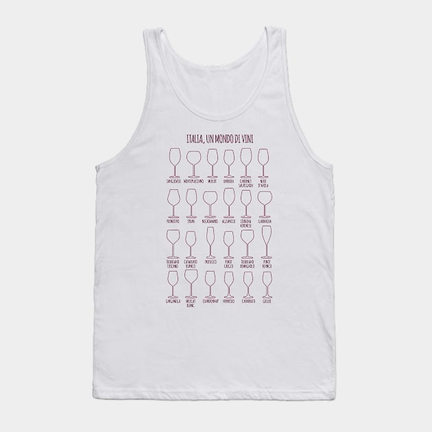 Italia, un mondo di vini Tank Top by Printadorable